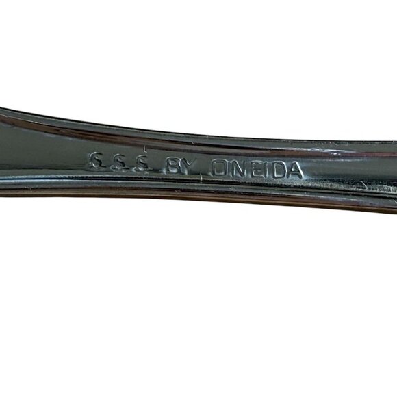 Oneida Stainless Steel Renoir-Pembrooke Oval Soup Spoon 6-7/8" Vintage Flatware - Picture 5 of 5